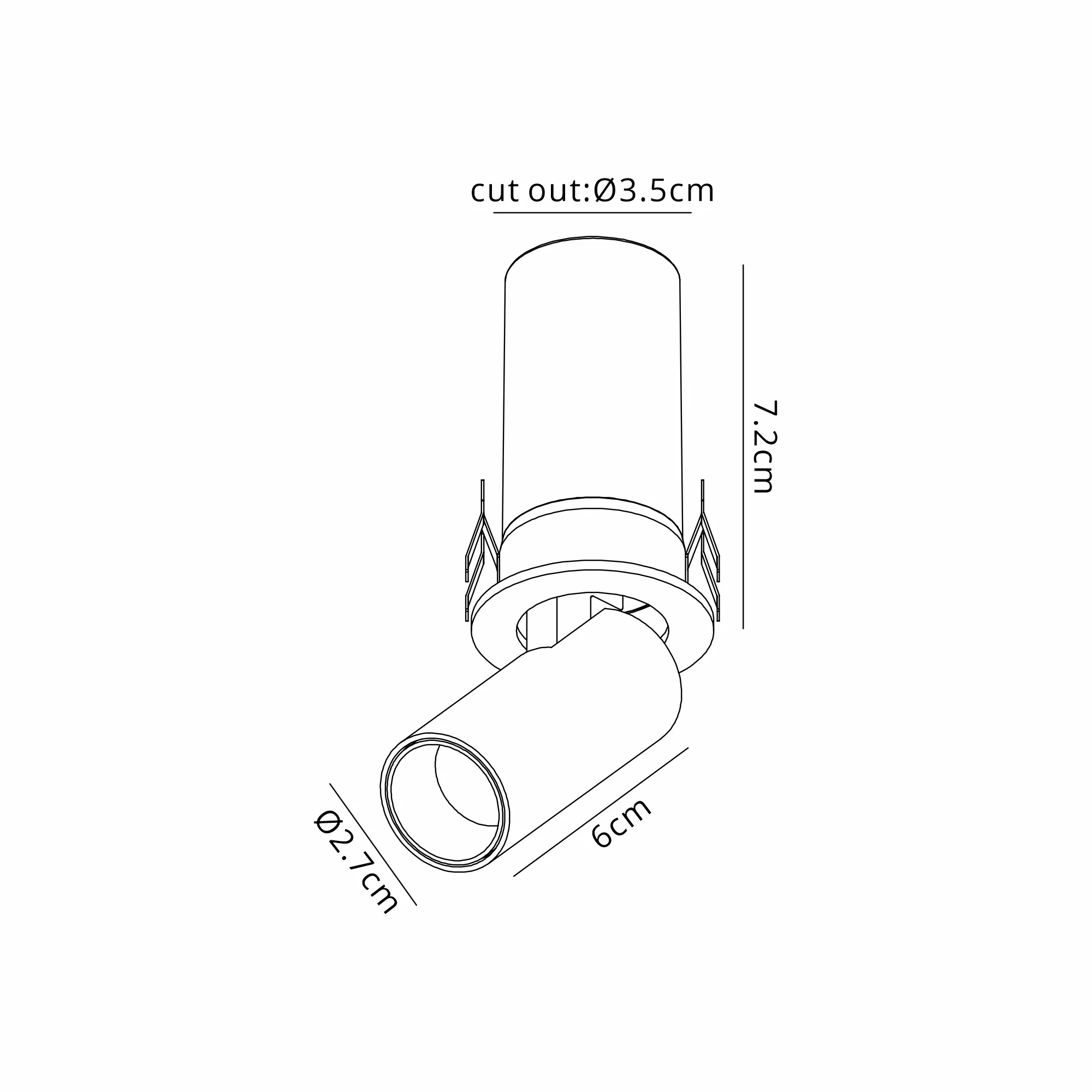 Garda Mini Recessed Ceiling Luminaires Mantra Fusion Round Recess Ceiling